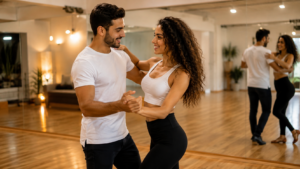 שיעורי ריקוד לזוגות בסלסה ובצ'אטה בסטודיו לריקוד
